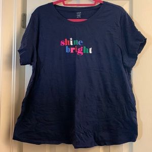 2/$35 Gap Navy Blue PJ Tee